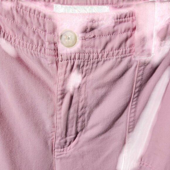 Lauren Pink Cargo Pants Womens Size 14 P Relaxed Fit Cotton Blend With Button De - Picture 6 of 10
